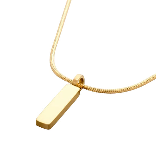 necklaces ACERO volante cadena con colgante minimal GOLD
