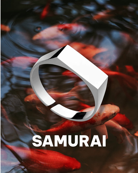 anillo ACERO SILVER UNSIZE tipo sello estrecho